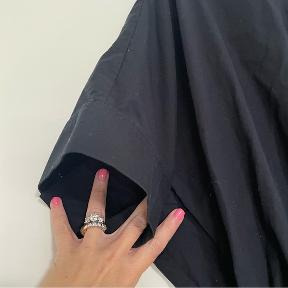 Banana Republic Black Dress Lightweight Spring ShortSleeved Size Small - Picture 3 of 8